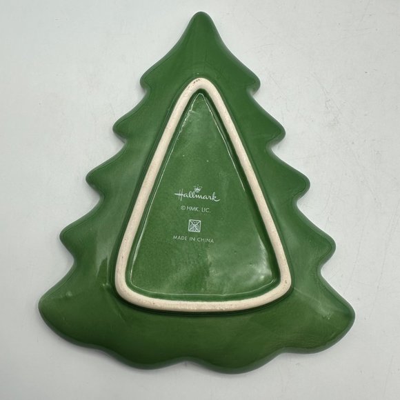 Hallmark Christmas Tree Candy Dish Ceramic Fir Decorative Trinket Jewelry - Picture 6 of 7